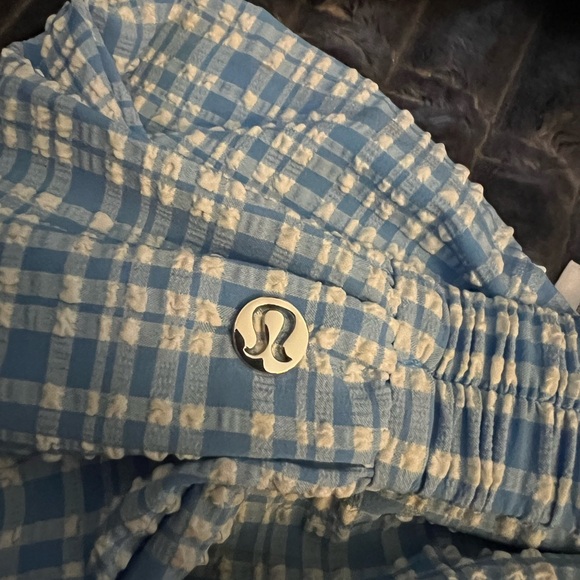 lululemon athletica Plaid Hair Bows - Blue, Black, Pink - Picture 7 of 8